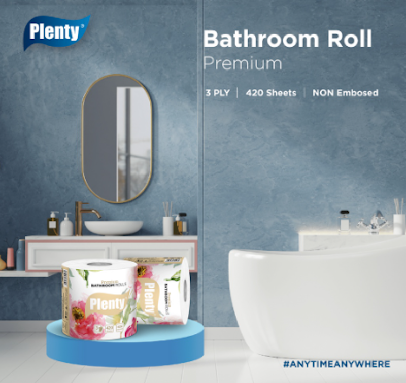Plenty Bathroom Tissue Premium Roll Single Pack