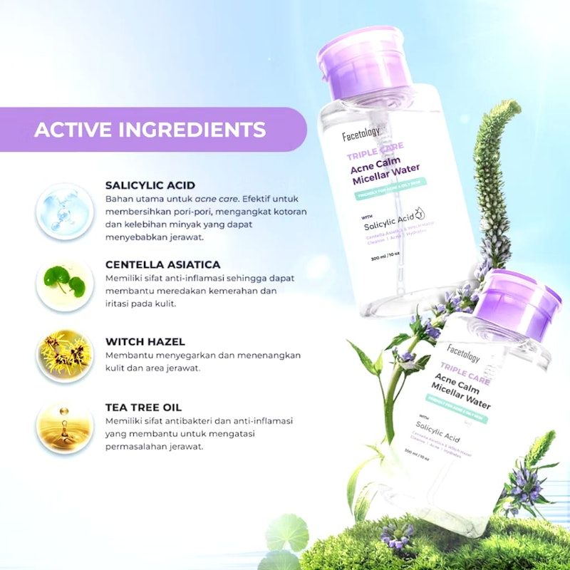 Facetology | Micellar Water Triple Care Acne Calm