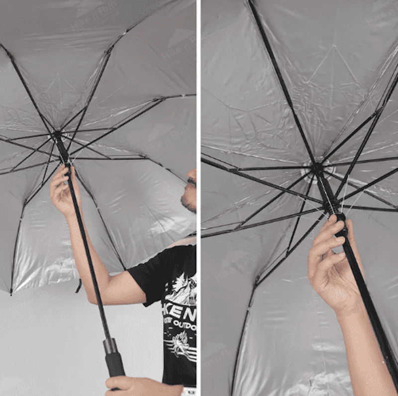 Hike N Run Payung Lipat Kecil Otomatis Anti UV Lipat Dua Premium