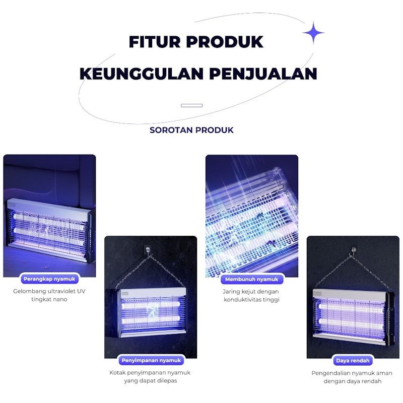 AOKI Insect Killer Lampu UV 22/30 Watt