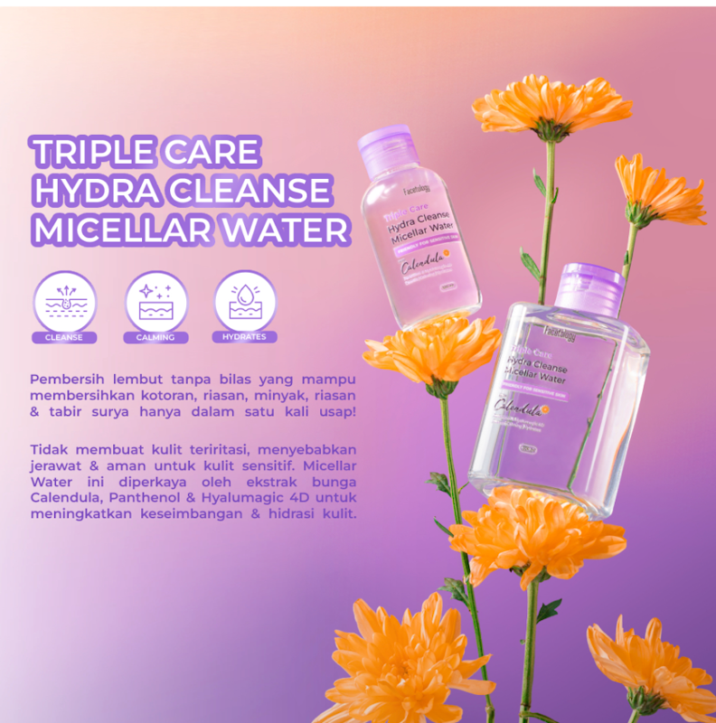 Facetology | Triple Care Hydra Cleanse Micellar Water
