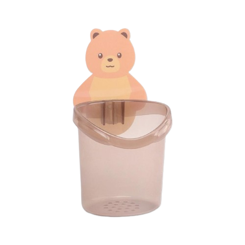 Satu Keluarga Rak Tempel Tempat Sikat Gigi Bear