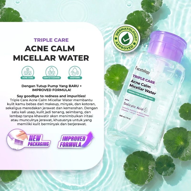 Facetology | Triple Care Acne Calm Micellar Water