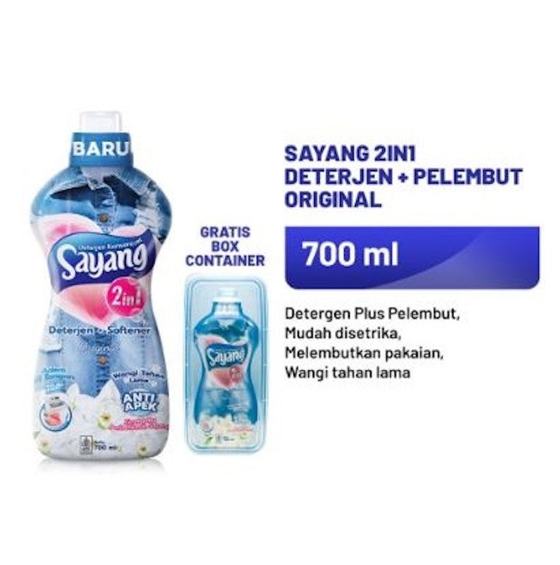 Sayang 2in1 Deterjen + Softener Romantic Rose