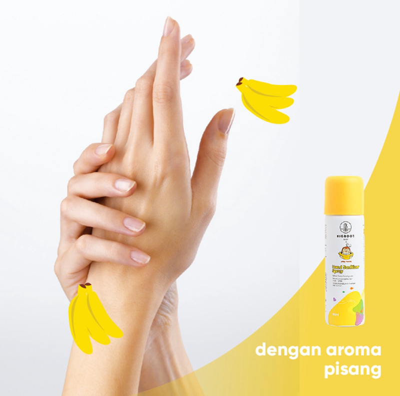 Foodgrade Hand Sanitizer Spray Sang Pisang