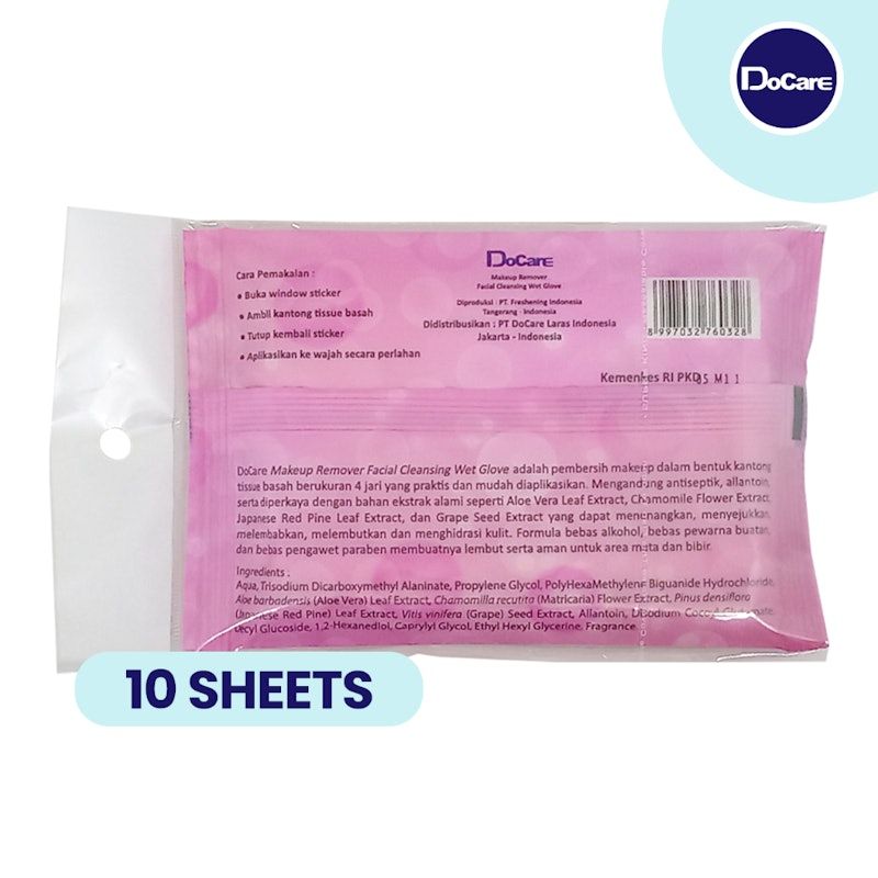 DoCare Makeup Remover Facial Cleansing Wet Glove