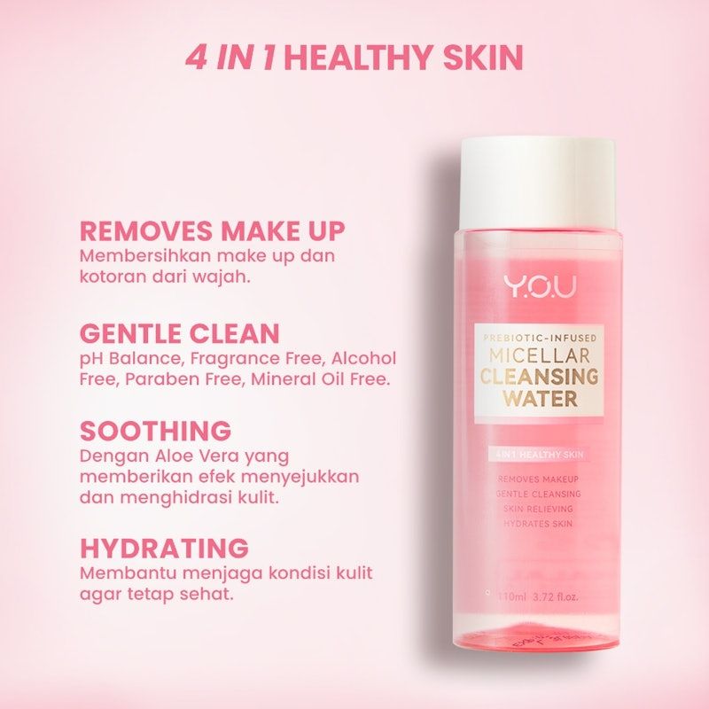 Y.O.U | Gentle Clean Prebiotic-Infused Micellar Cleansing Water