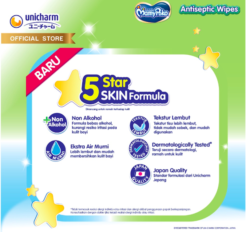 MamyPoko Tissue Basah Reguler Antiseptik