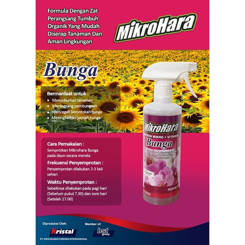 Mikrohara Spray Pupuk Bunga Cair