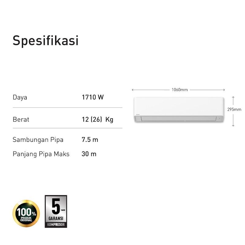 Panasonic | AC Single Split Wall Mounted Standard YN Series