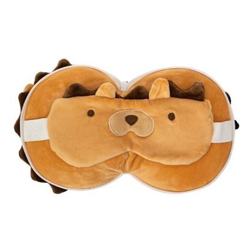 SLADKO Grey Wolf Eye Mask and Neck Pillow Package