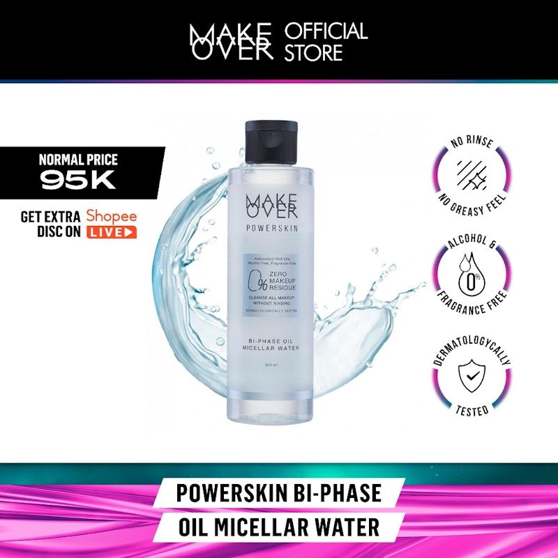 MAKE OVER | Powerskin Bi-Phase Oil Micellar Water
