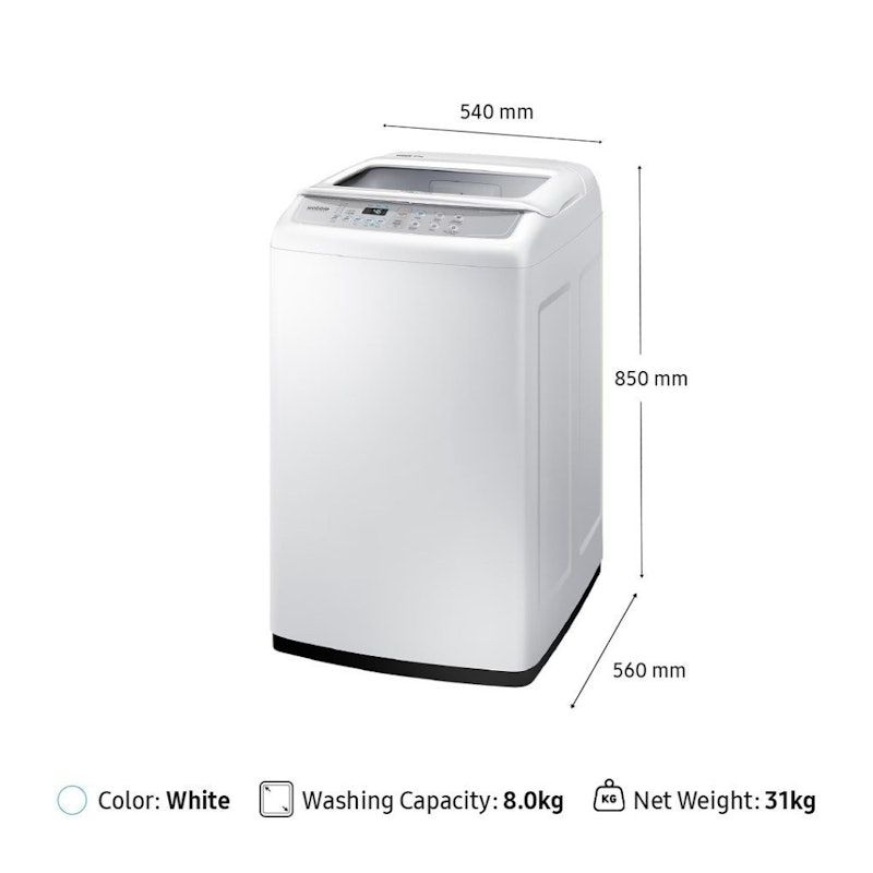 Samsung | 8 kg Laundry Top-load Washer Wobble™ Technology
