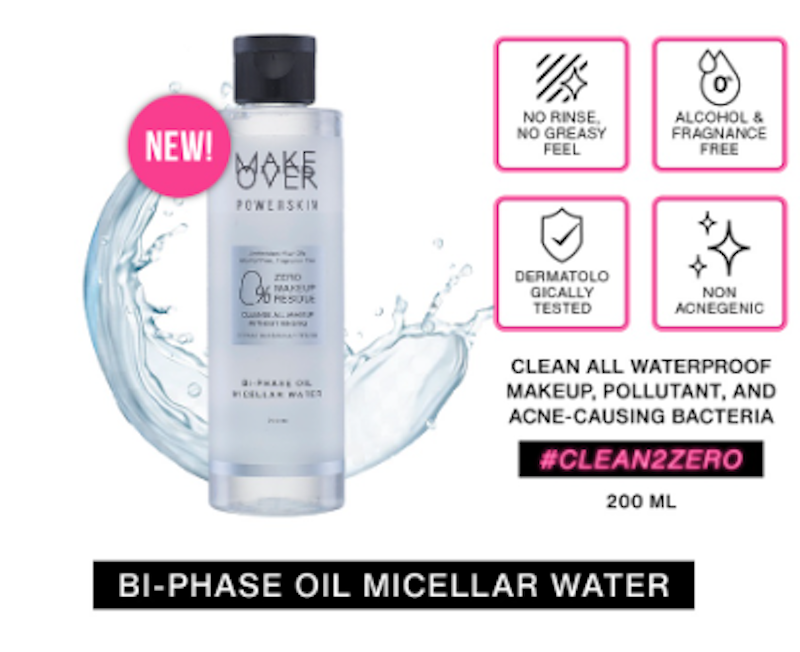 MAKE OVER | Powerskin Bi-Phase Oil Micellar Water