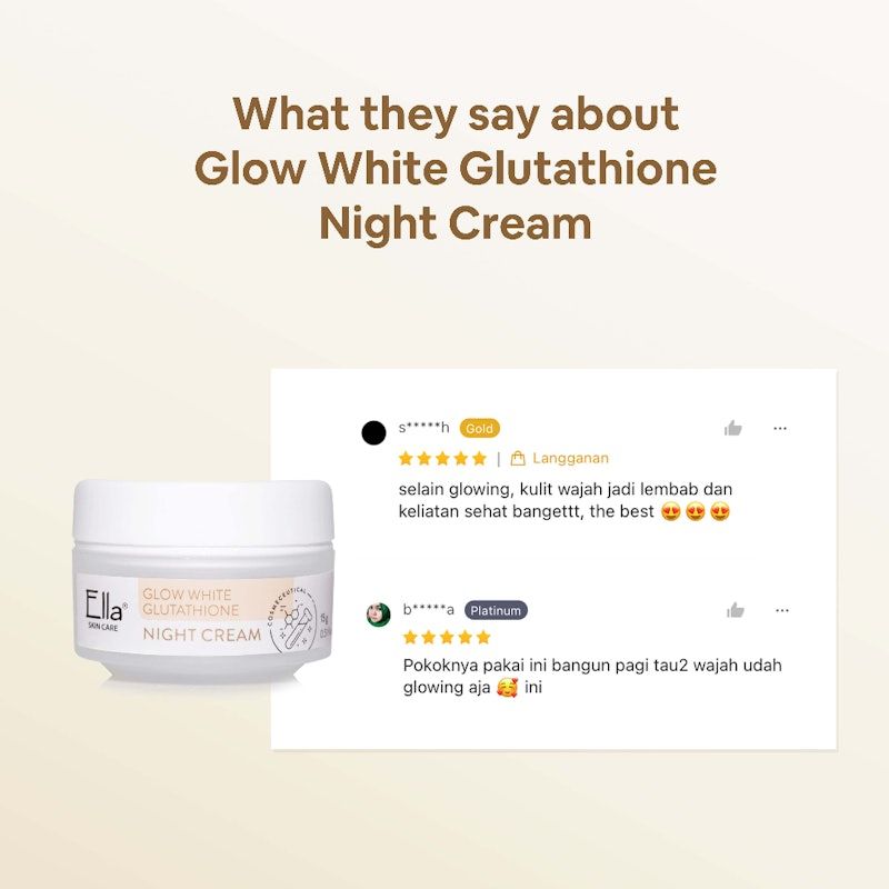 Ella Skincare | Glow White Glutathione Night Cream