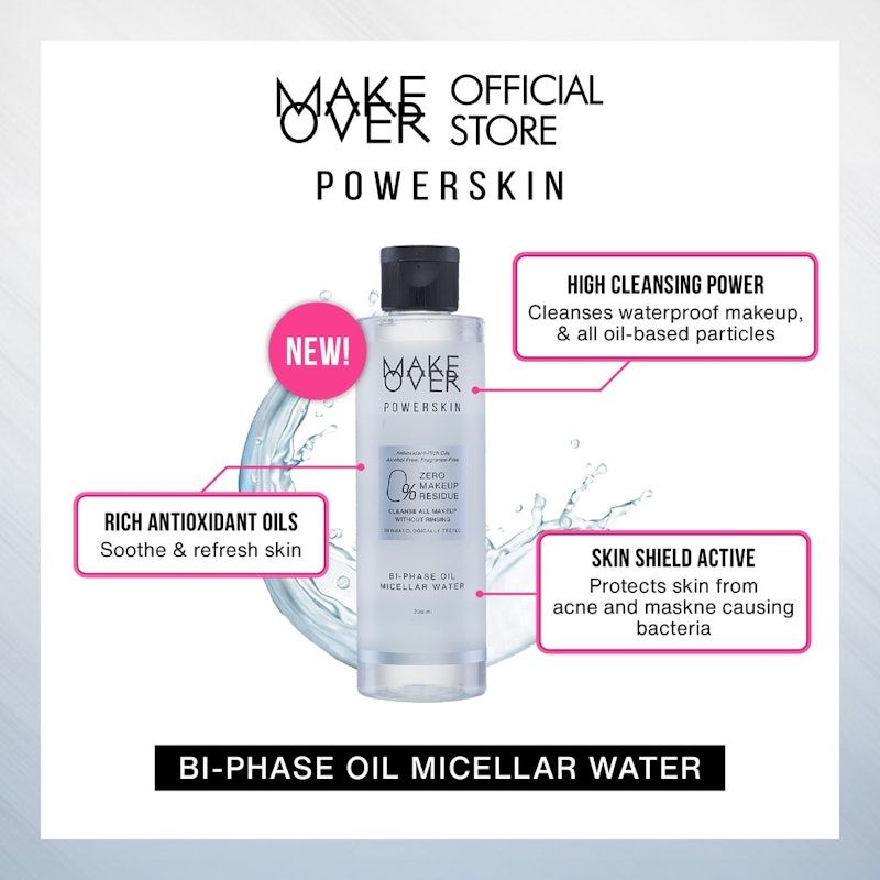MAKE OVER | Powerskin Bi-Phase Oil Micellar Water