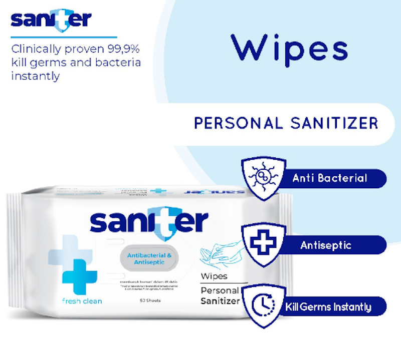 Saniter Personal Wipes Sanitizer