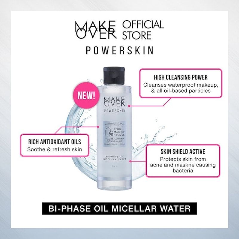 MAKE OVER | Powerskin Bi-Phase Oil Micellar Water