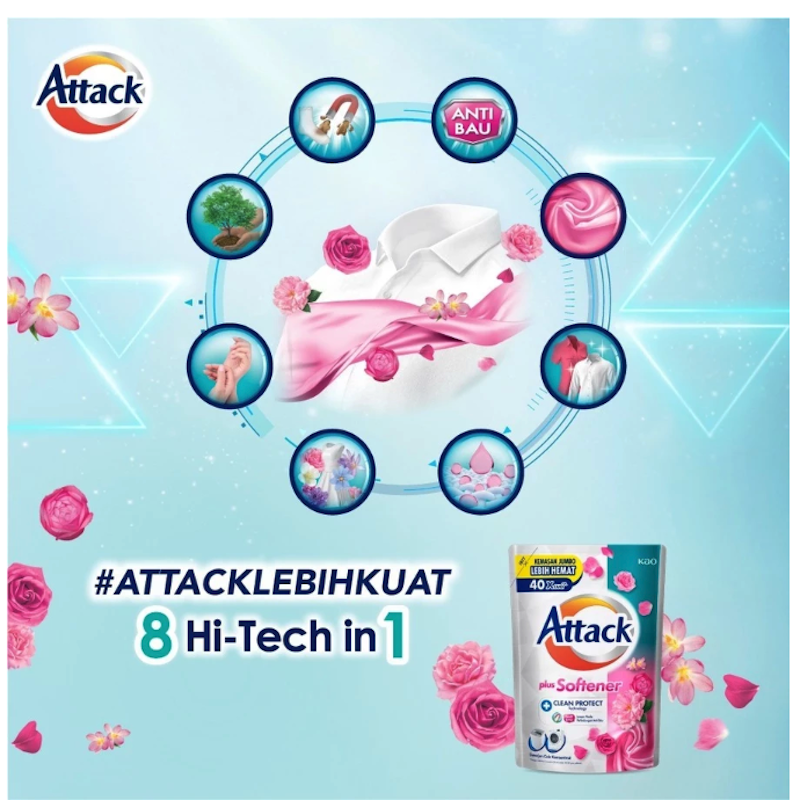 Attack | Softener Plus Anti Kusut Liquid 1.200 ml