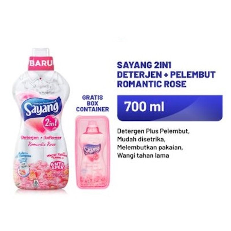 Sayang 2in1 Deterjen + Softener Romantic Rose
