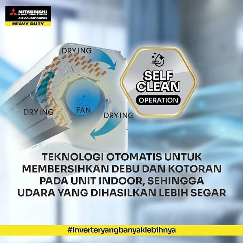 Mitsubishi AC Wall Mounted Split Inverter 2 PK