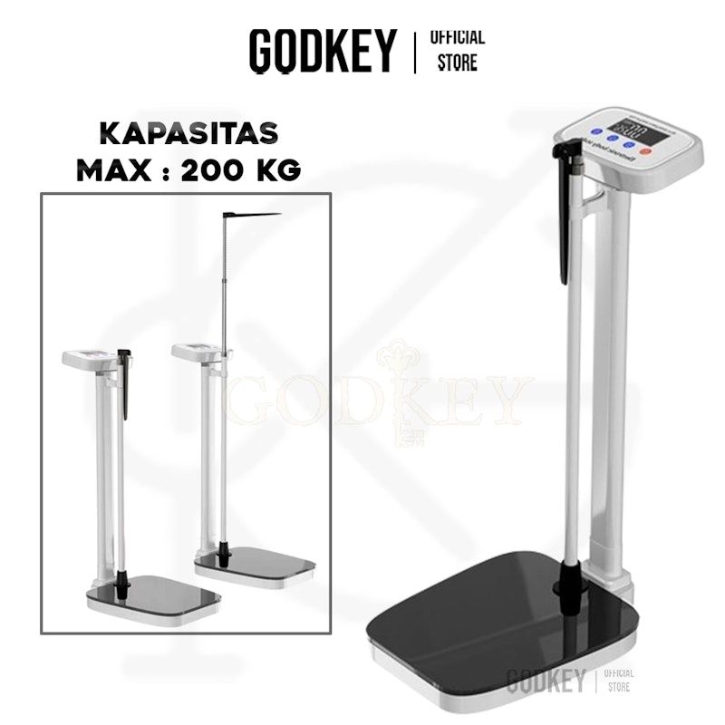 Timbangan Badan Digital + Pengukur Tinggi