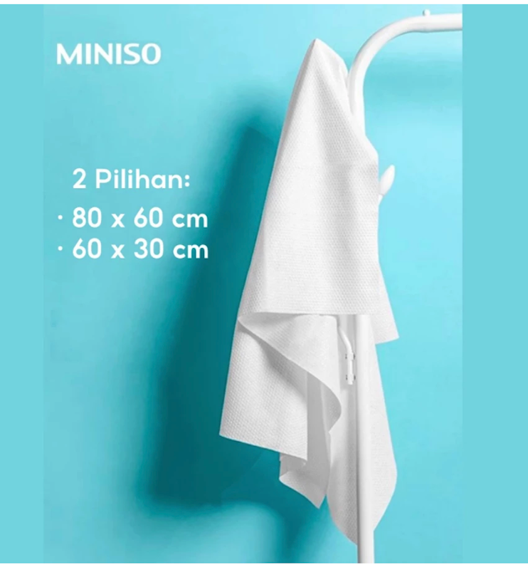 Miniso Handuk Travel Portabel 60x30 cm