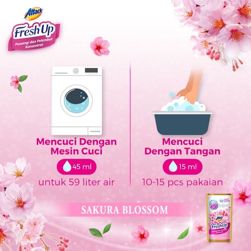 Attack Fresh Up Softener Pewangi Sakura Blossom