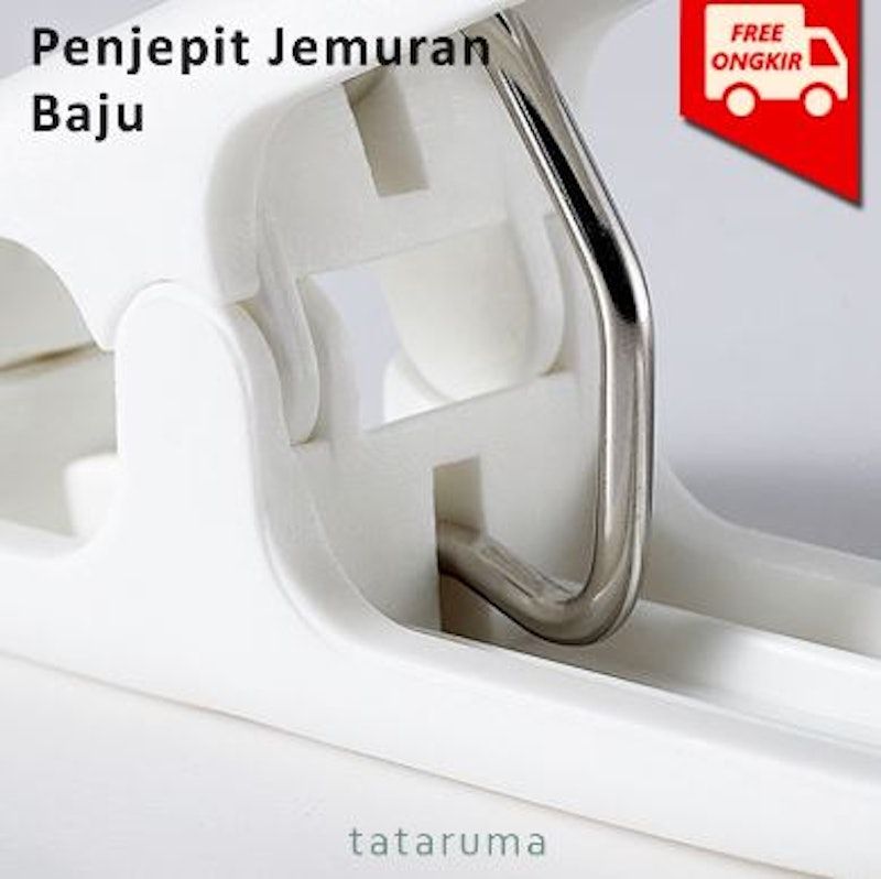 Mono - Penjepit Jemuran Baju Estetik Putih
