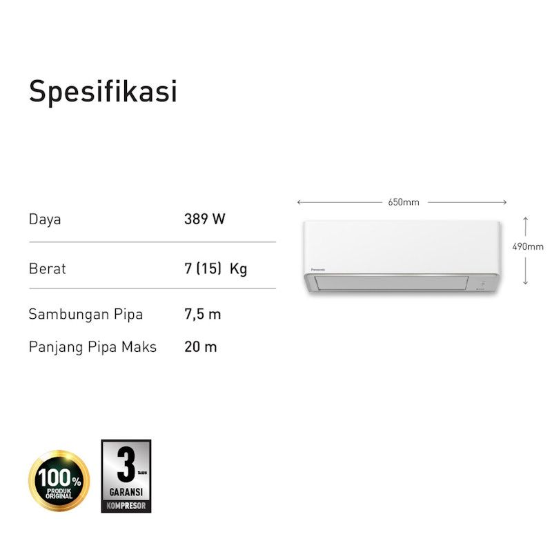 Panasonic | Deluxe Standard 2 in 1 (AC + Air Purifier)