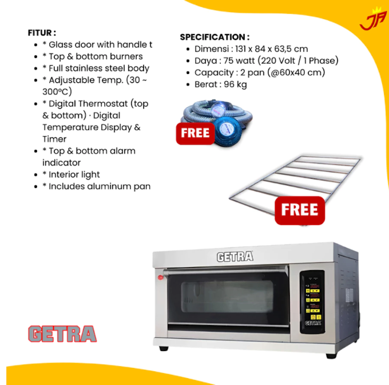 Getra Gas Baking Oven