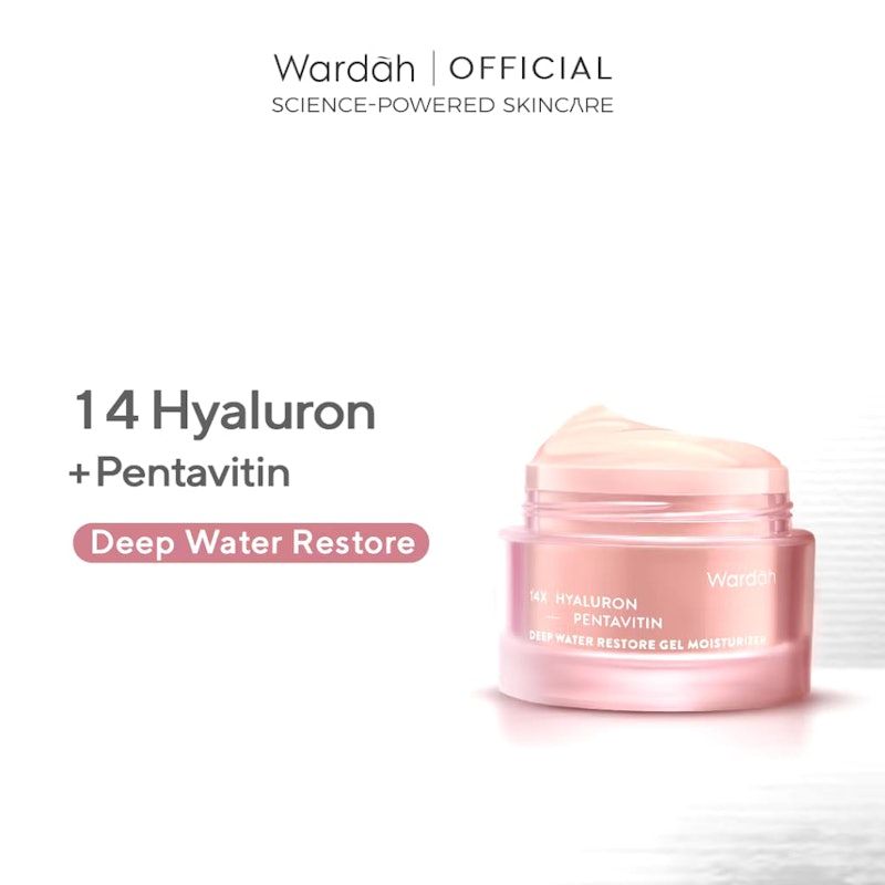 Wardah | 14X Hyaluron + Pentavitin Deep Water Restore Gel Moisturizer