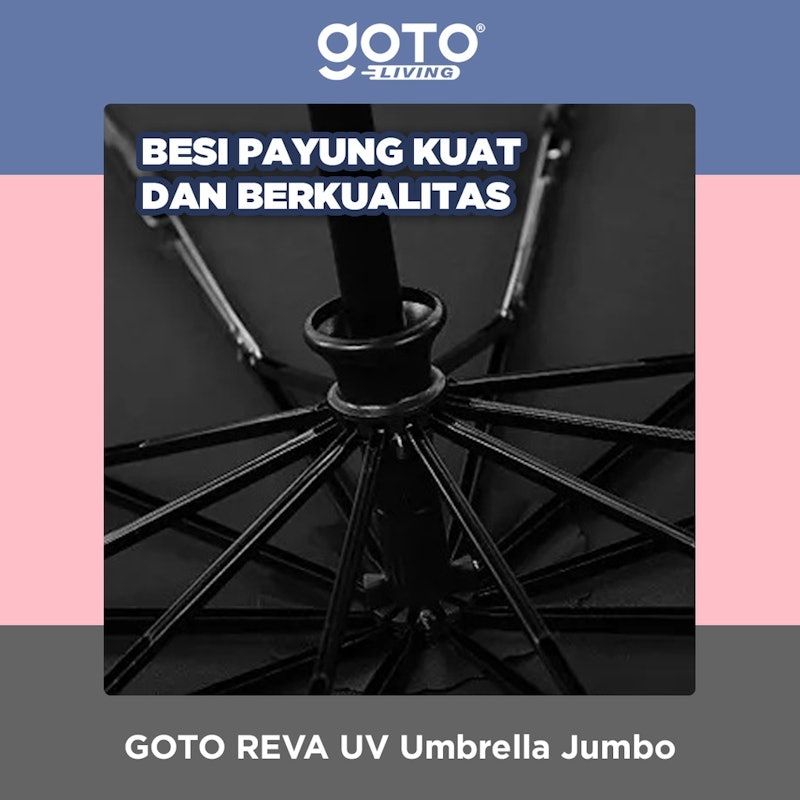 Goto Living | Reva Payung Lipat Otomatis Anti UV Jumbo
