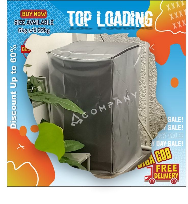 Cover Mesin Cuci 1 Tabung Top Loading