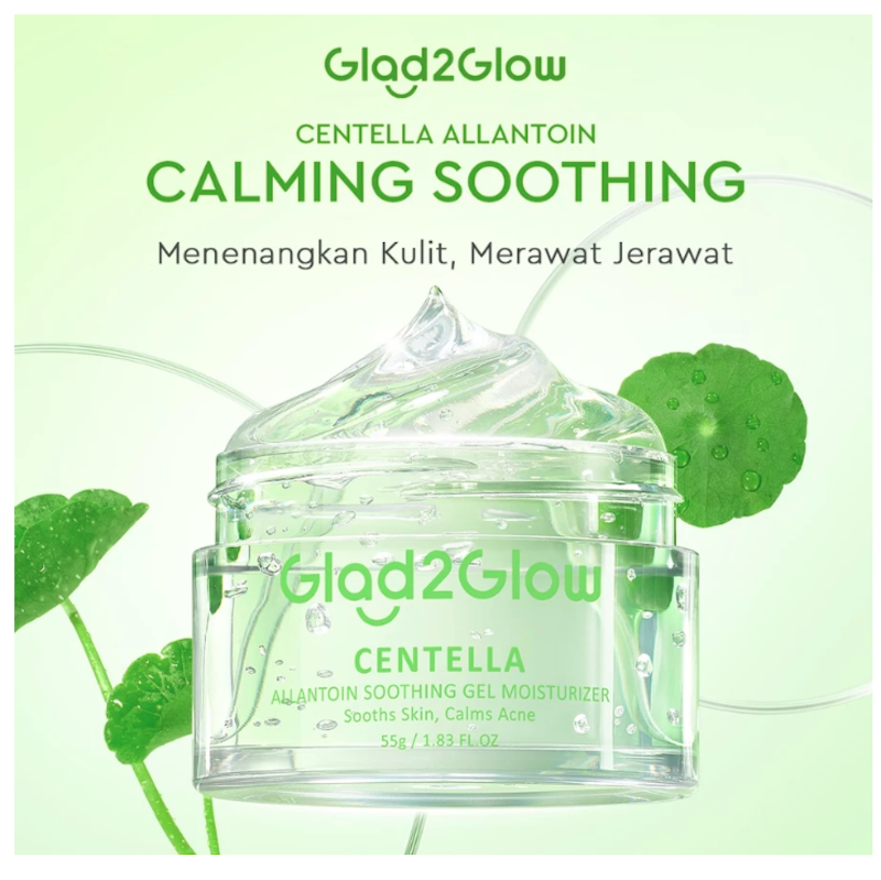 Glad2Glow Centella Allantoin Soothing Gel Moisturizer