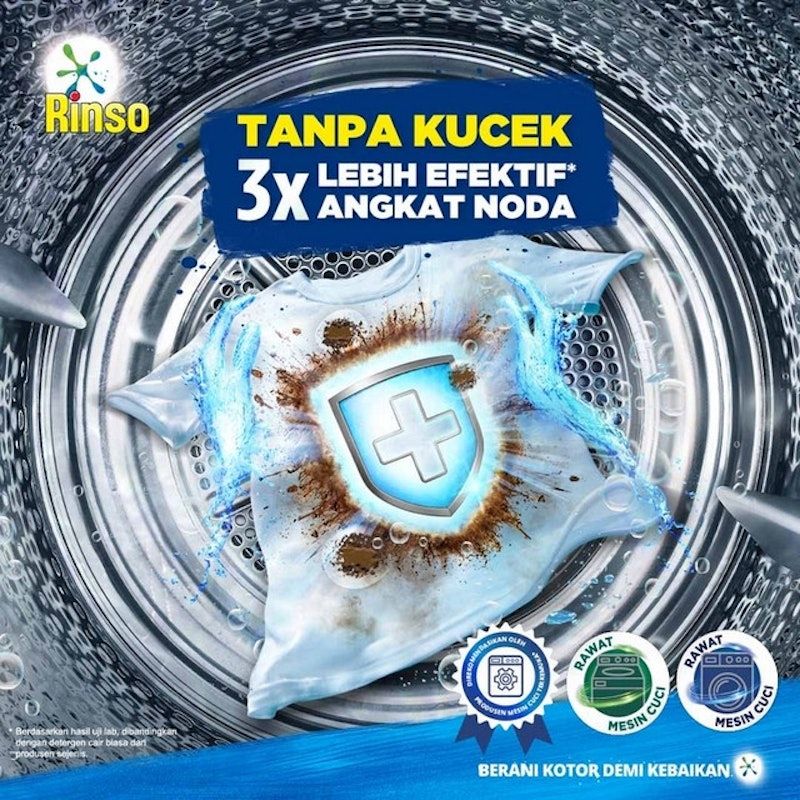 Rinso Matic Deterjen Cair Mesin Cuci Bukaan Depan