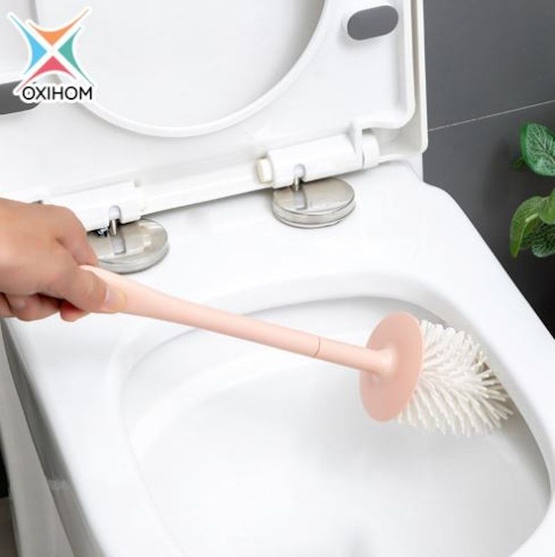 Sikat WC Silikon Gantung Pembersih Toilet Brush