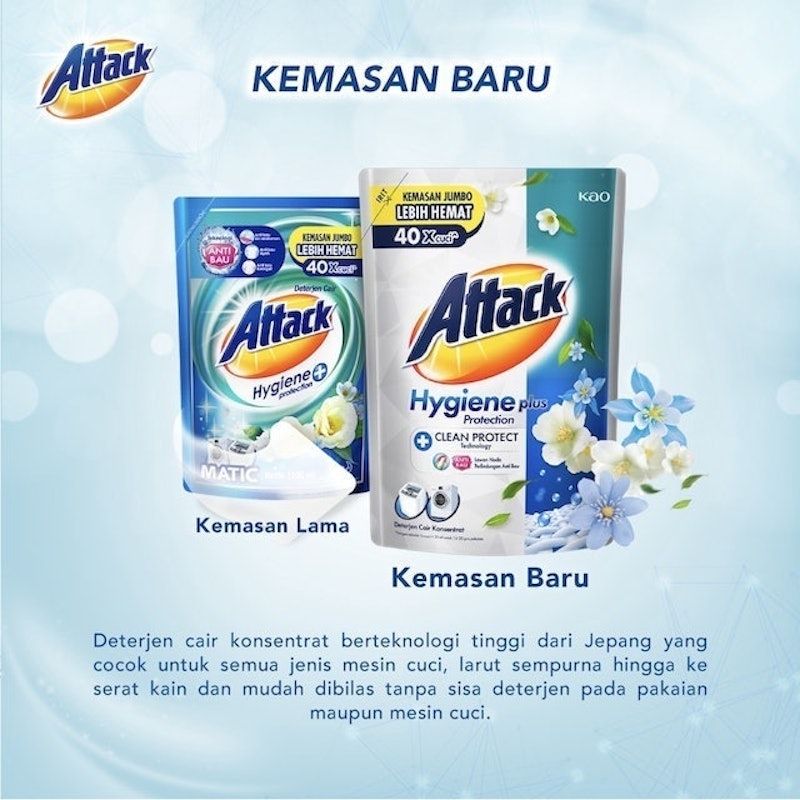 Attack | Hygiene Plus Deterjen Cair