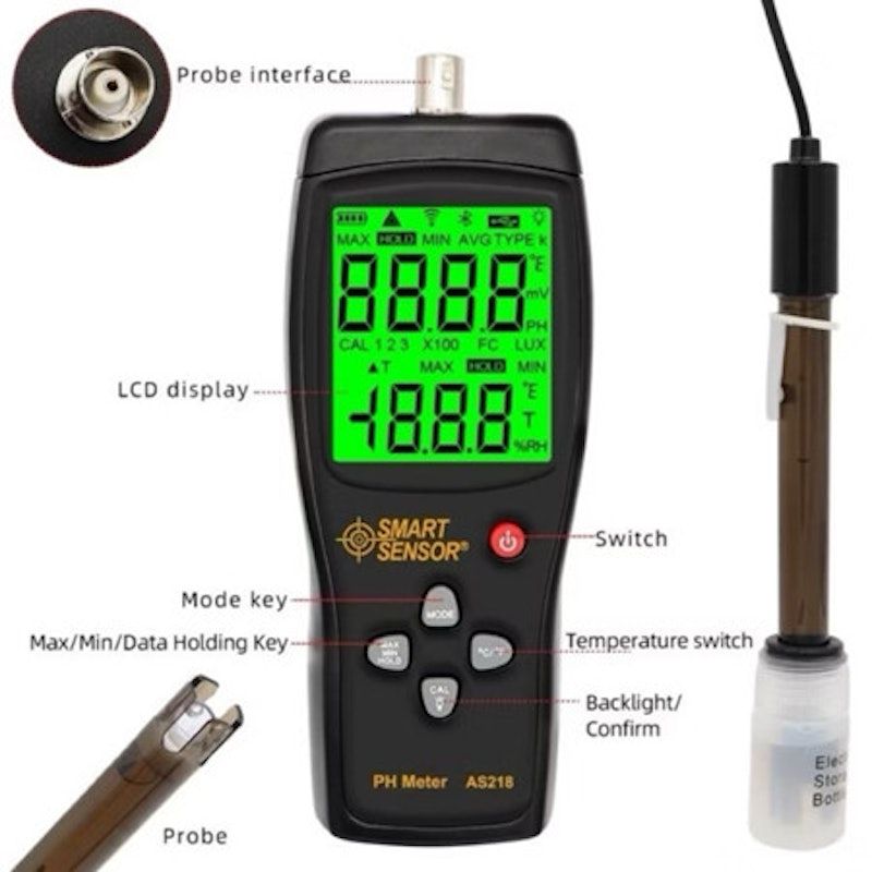 Smart Sensor Digital pH Meter