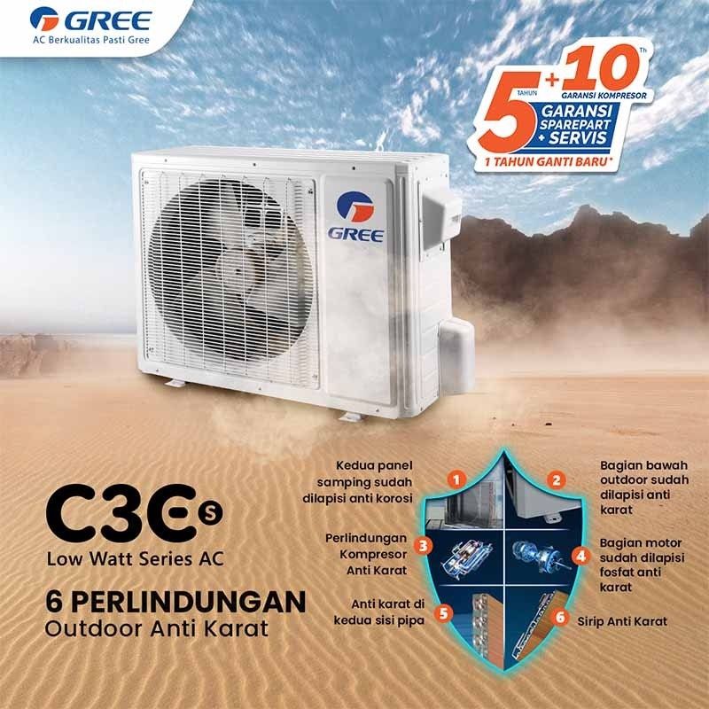 GREE Residential AC C3ES Low Watt Series 0.5 PK