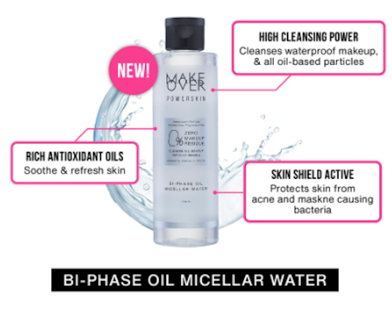 MAKE OVER | Powerskin Bi-Phase Oil Micellar Water
