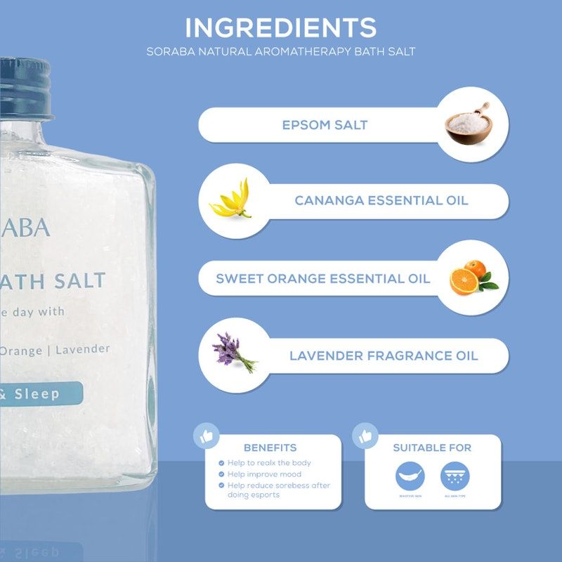 SORABA Natural Aromatherapy Epsom Bath Salt