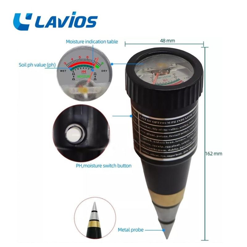 Lavios Soil pH-Moisture Meter