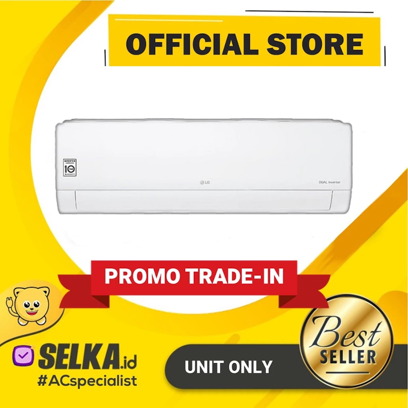 LG | 1.5 PK DUALCOOL AC dengan Watt Control-New Eco
