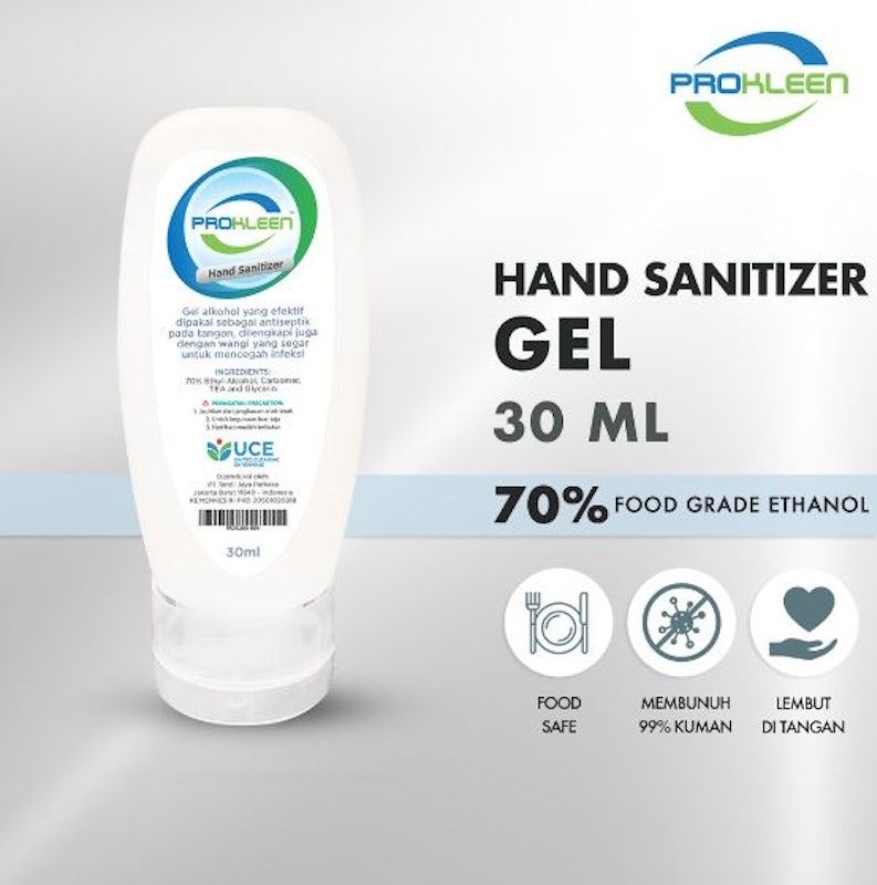 Hand Sanitizer 70% Antiseptic Gel Food Grade