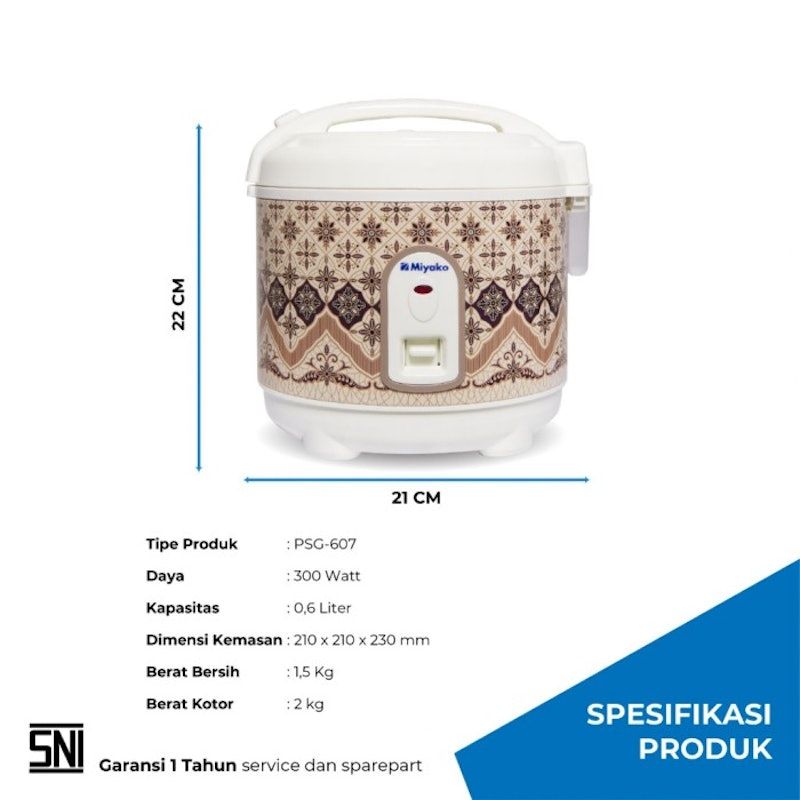 Miyako Rice Cooker 0.6 L