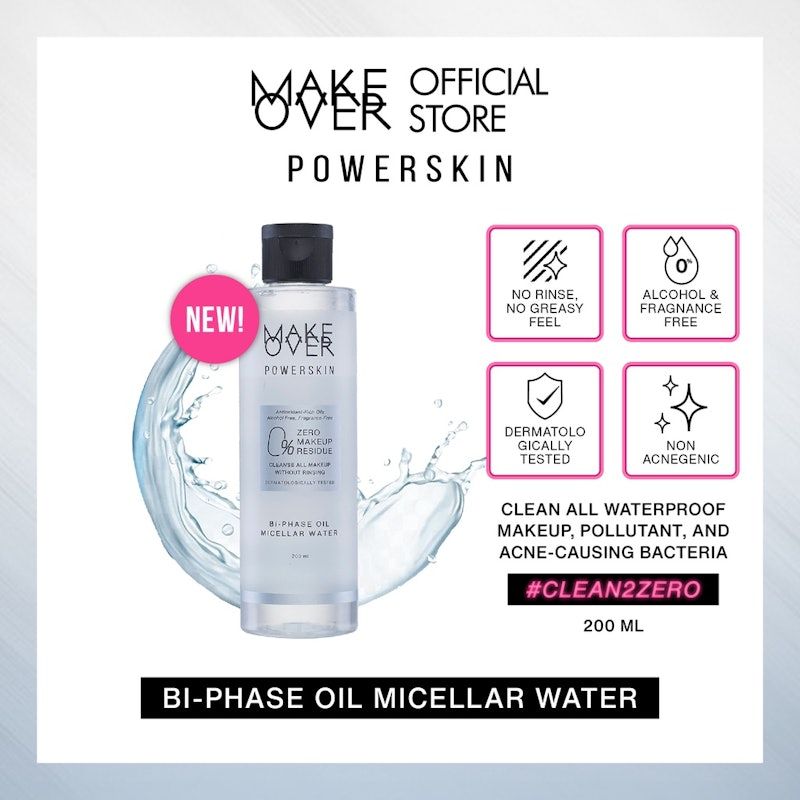 MAKE OVER | Powerskin Bi-Phase Oil Micellar Water