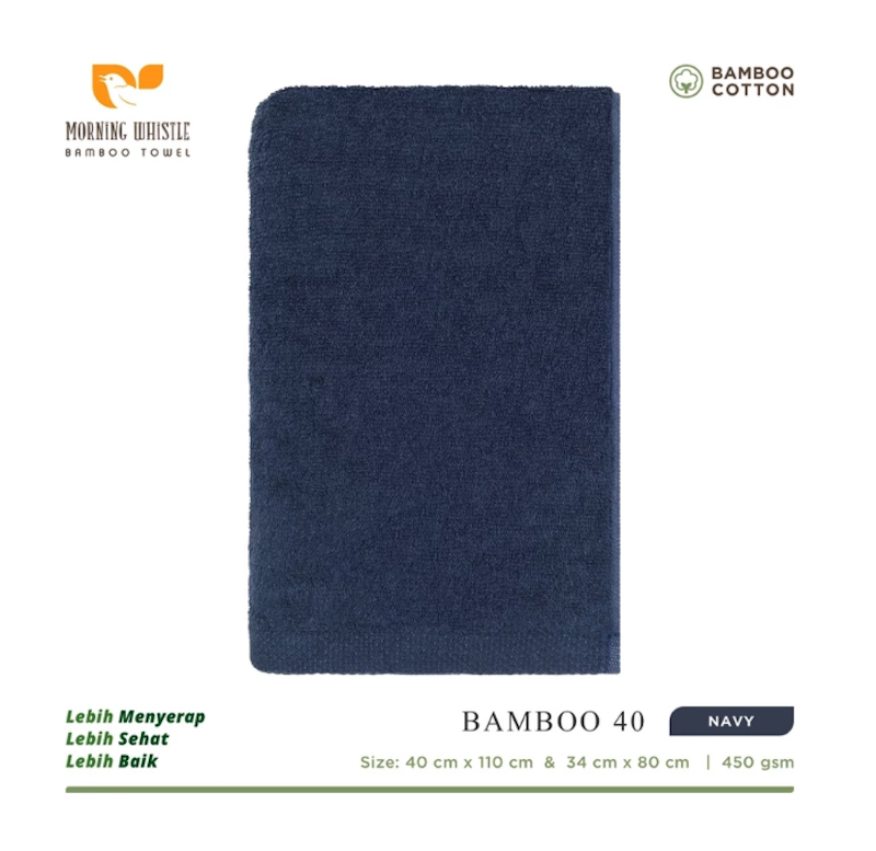 Morning Whistle Bamboo Towel 40 34 x 80 cm