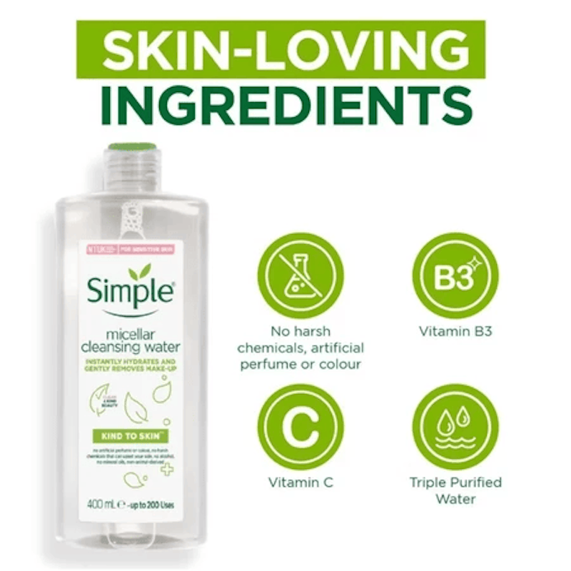 Simple Kind to Skin Cleansing Micellar Water