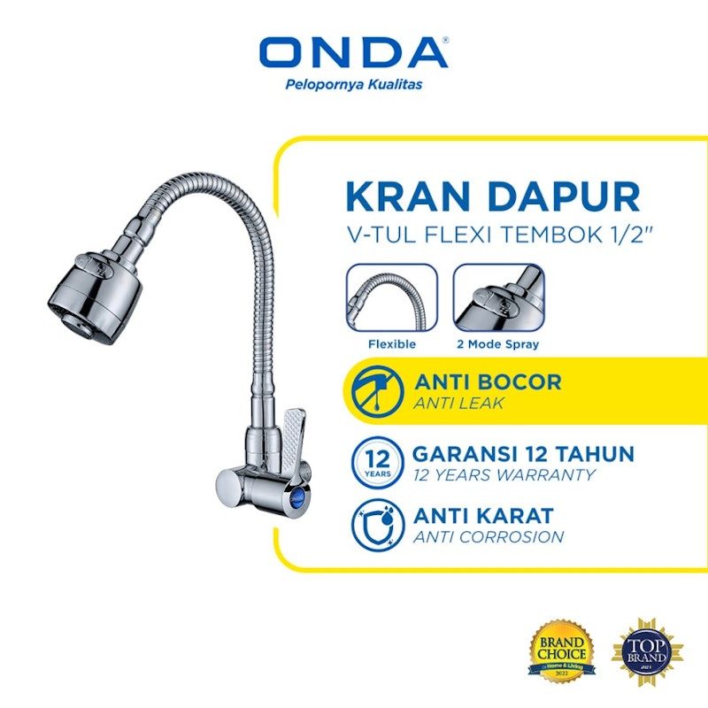 ONDA Kran Dapur V-TUL FLEXI 1/2"